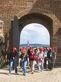 [Photo: Our group at the portal of Nuremberg castle]