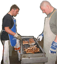 [ Foto vom Grillen am Pfarrfest ]