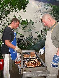 Foto vom Grillen am Pfarrfest