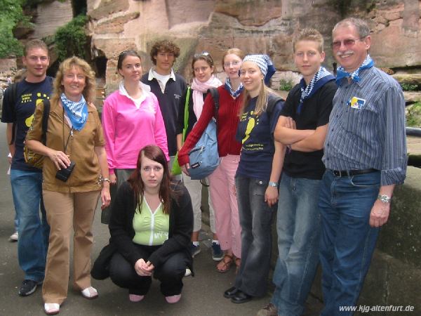 Gruppenfoto mit den vier Gästen aus Frankreich