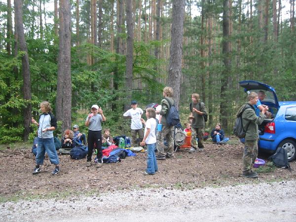 Mittagspause während der Tageswanderung